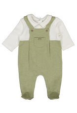 Mayoral Green 2pc Overall Footie
