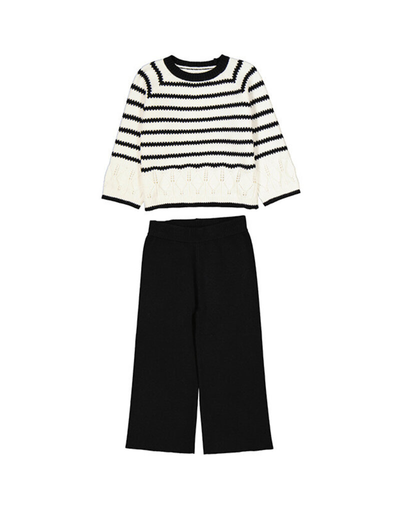 Mayoral Black Pant Sweater Set