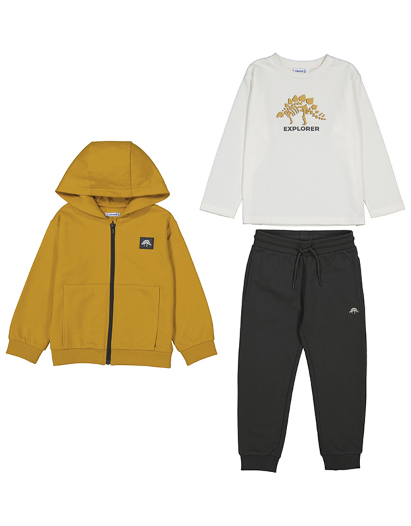 Mayoral Printed 3pc Tracksuit Mustard
