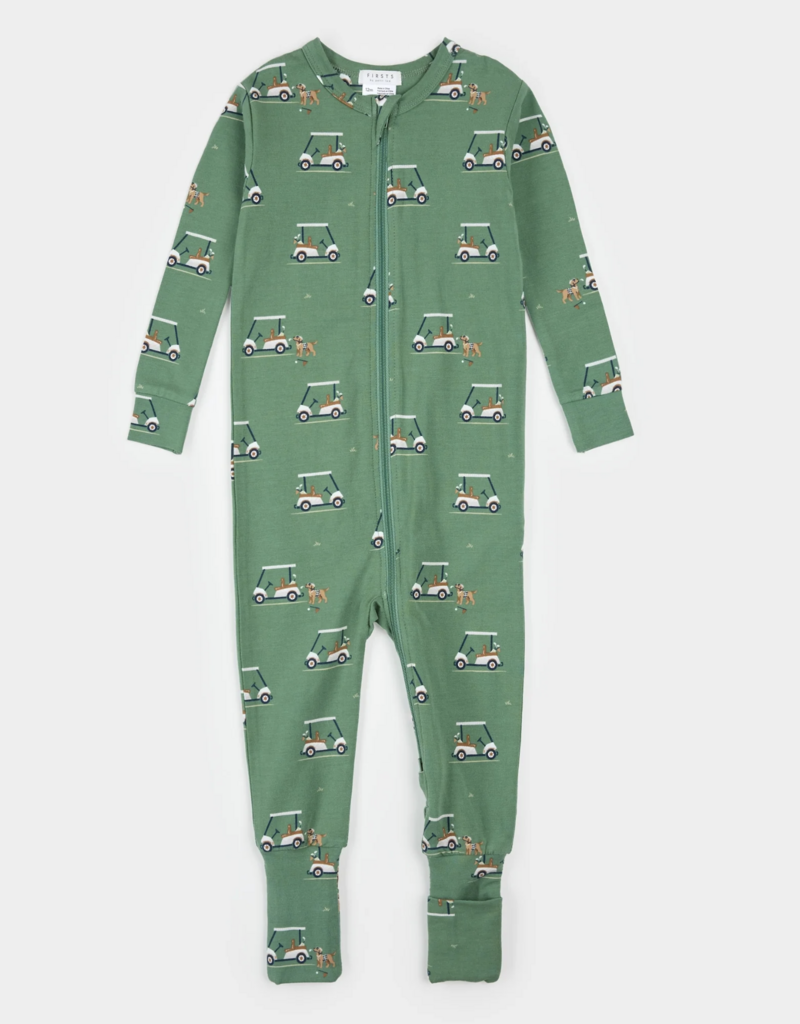 Petit Lem CONVERTIBLE SLEEPER KNIT-GREEN GOLF CART