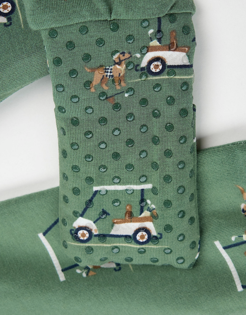 Petit Lem CONVERTIBLE SLEEPER KNIT-GREEN GOLF CART