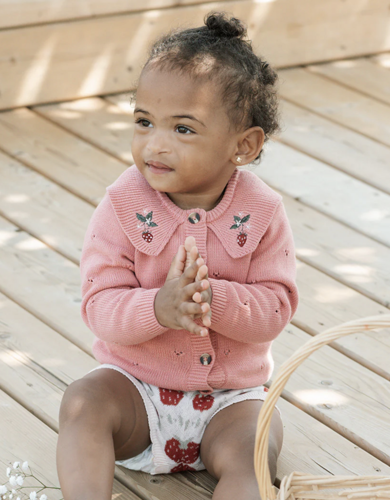 Petit Lem L/S CARDIGAN KNIT-PINK