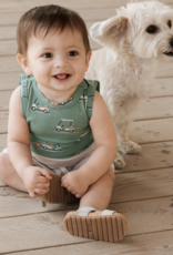 Petit Lem 3PC SET BODYSUITS + SHORTS KNIT-OFFWHITE