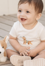 Petit Lem 3PC SET BODYSUITS + SHORTS KNIT-OFFWHITE