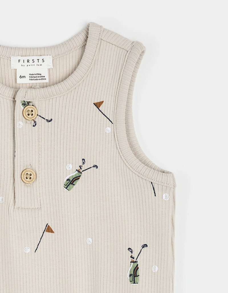 Petit Lem BODYSUIT KNIT-SAND Golf Club