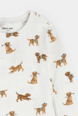 Petit Lem 2PC PJ SET L/S TOP PANT KNIT DOG PRINT