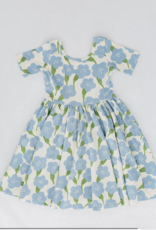 Good Apples Kids S/S Twirl Dress Blue Garden
