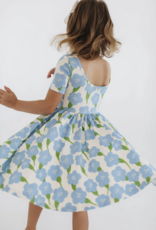 Good Apples Kids S/S Twirl Dress Blue Garden