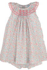 Luli & Me Sea Coral Pink Bishop Dress w/Bloomers