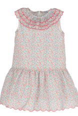 Luli & Me Sea Coral Pink Bishop Dress