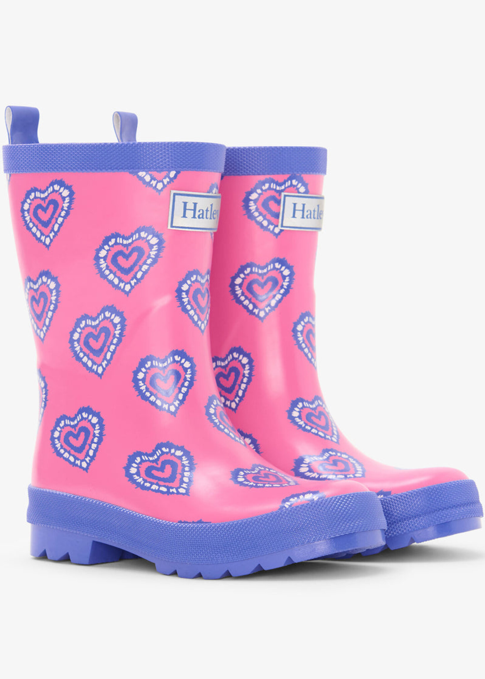 Hatley Kids Heart Burst Shiny Rain Boot