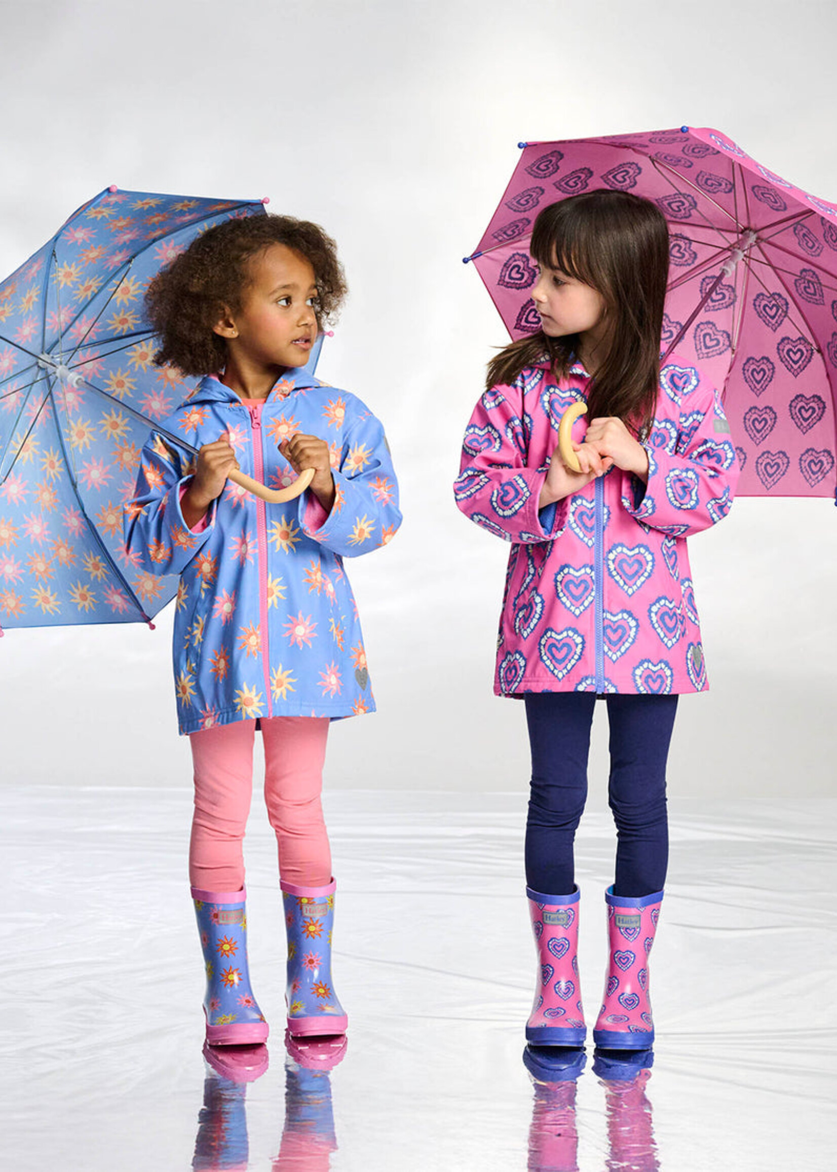 Hatley Kids Heart Burst Shiny Rain Boot
