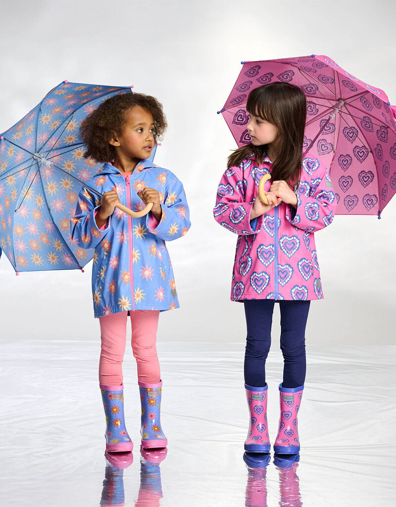 Hatley Kids Heart Burst Shiny Rain Boot