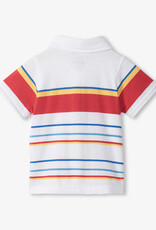 Hatley Kids Seascape Stripe Peached Jersey Polo