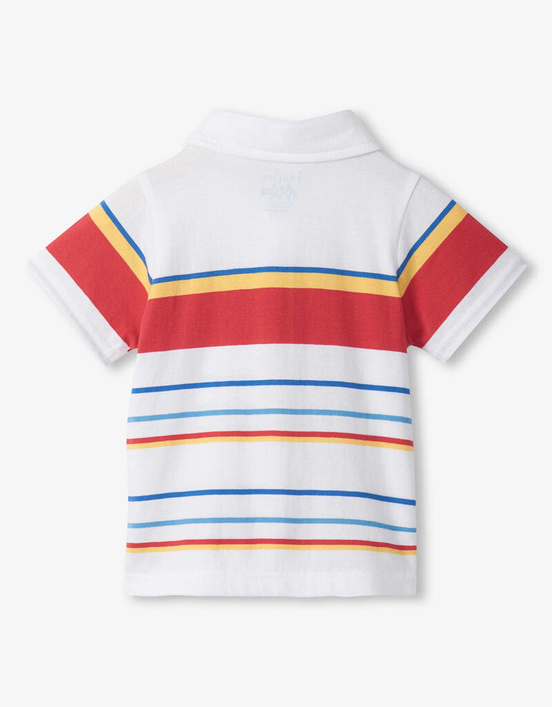 Hatley Kids Seascape Stripe Peached Jersey Polo