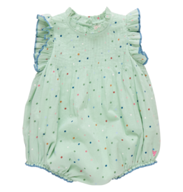 Pink Chicken Baby Girls Jaipur Bubble Pastel Green Polka Dot