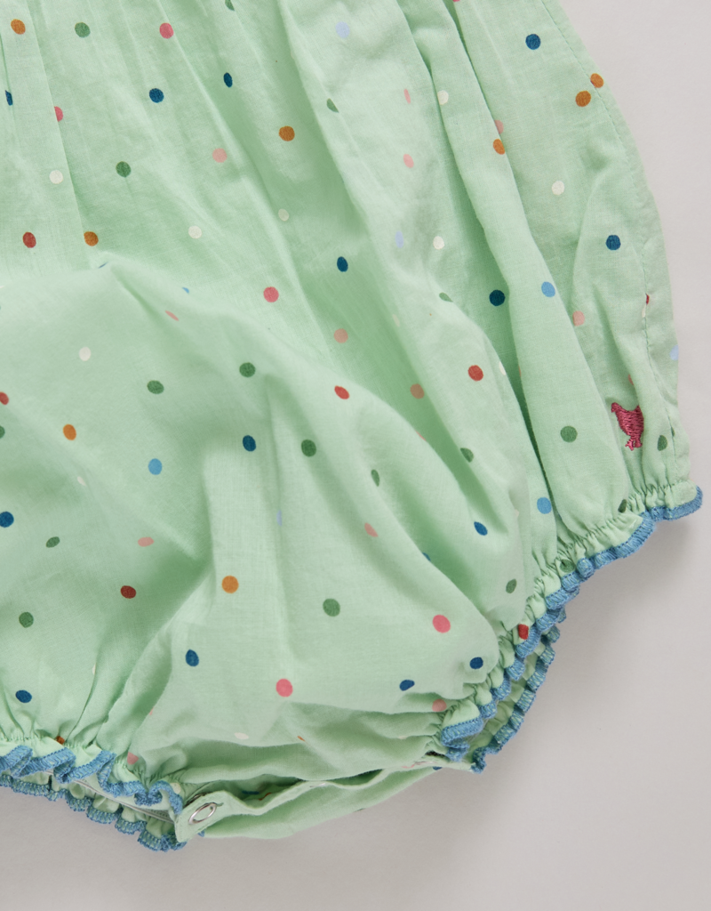 Pink Chicken Baby Girls Jaipur Bubble Pastel Green Polka Dot