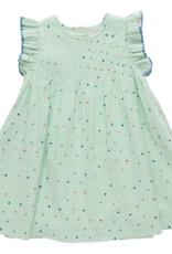 Pink Chicken Jaipur Dress Pastel Green Polka Dot