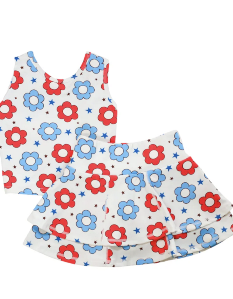 Be Girl Clothing Star Spangled Skort Set