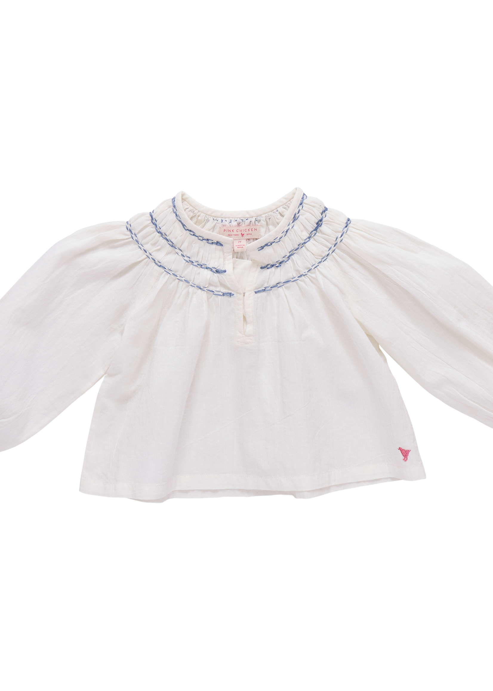 Pink Chicken Ava Top Antique White