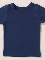 Pink Chicken short sleeve seesaw rib t-shirt navy
