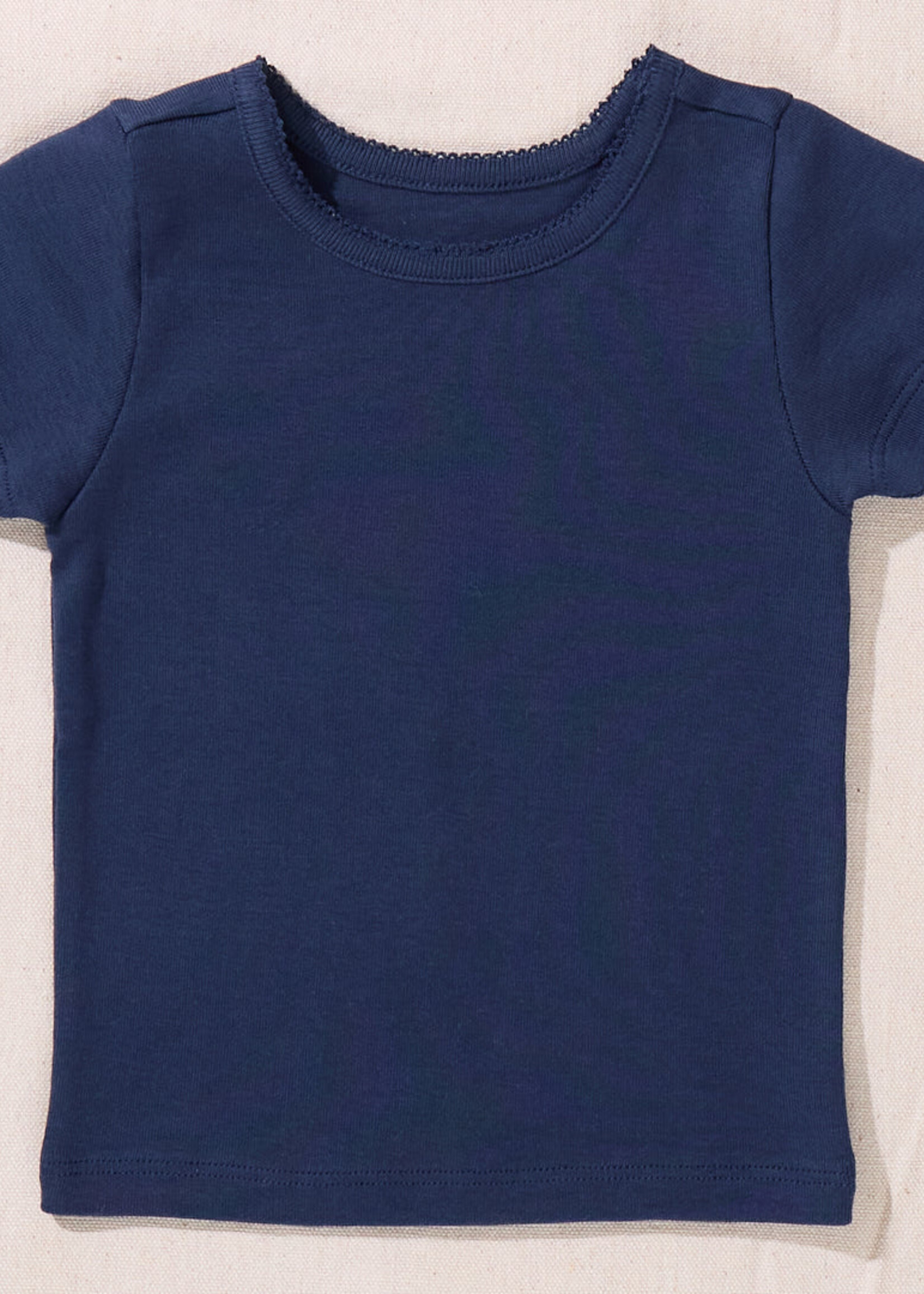 Pink Chicken short sleeve seesaw rib t-shirt navy