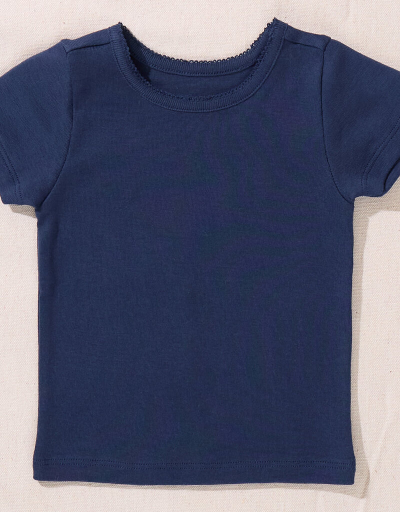 Pink Chicken short sleeve seesaw rib t-shirt navy