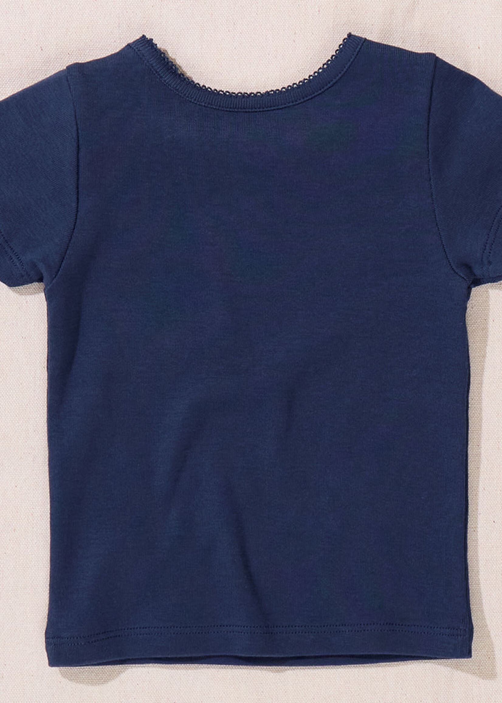 Pink Chicken short sleeve seesaw rib t-shirt navy