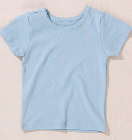 Pink Chicken short sleeve seesaw rib t-shirt light blue