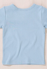 Pink Chicken short sleeve seesaw rib t-shirt light blue