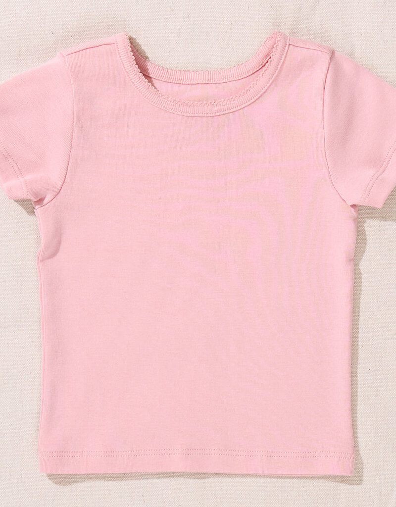 Pink Chicken short sleeve seesaw rib t-shirt pink