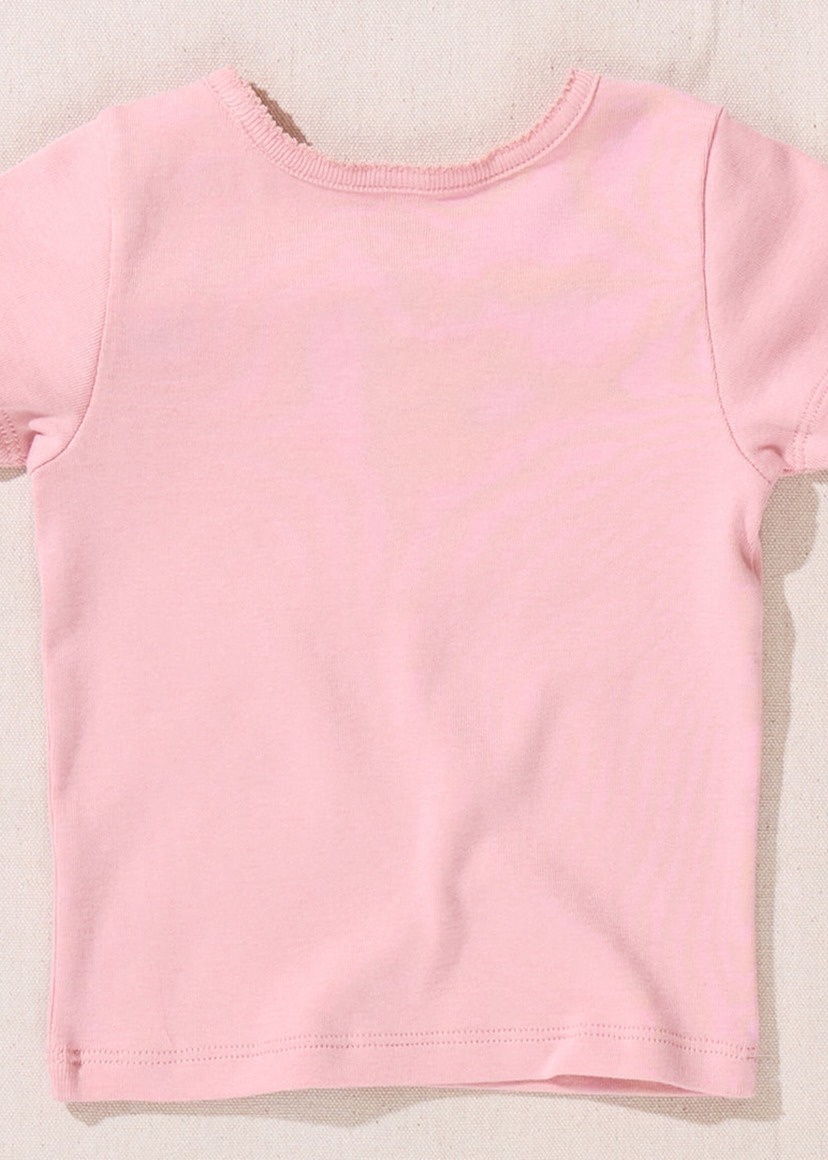 Pink Chicken short sleeve seesaw rib t-shirt pink