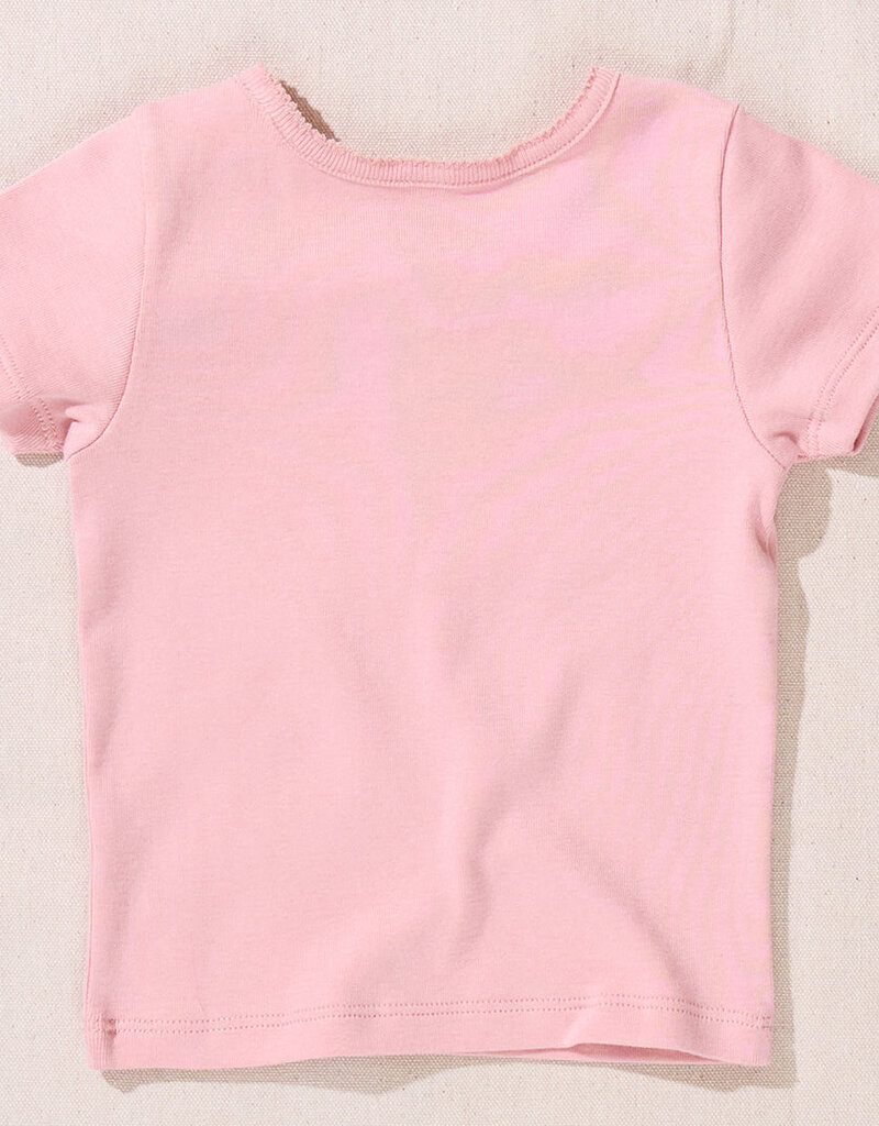 Pink Chicken short sleeve seesaw rib t-shirt pink