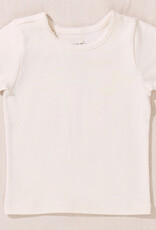 Pink Chicken short sleeve seesaw rib t-shirt cream