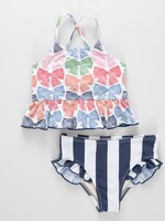 Pink Chicken SALE. girls joy tankini - multi bows