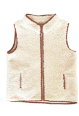 Nella June Sherpa Vest w/Red Dino