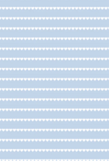 Nella June Puff Sleeve Tennis Dress Blue White Heart Stripe