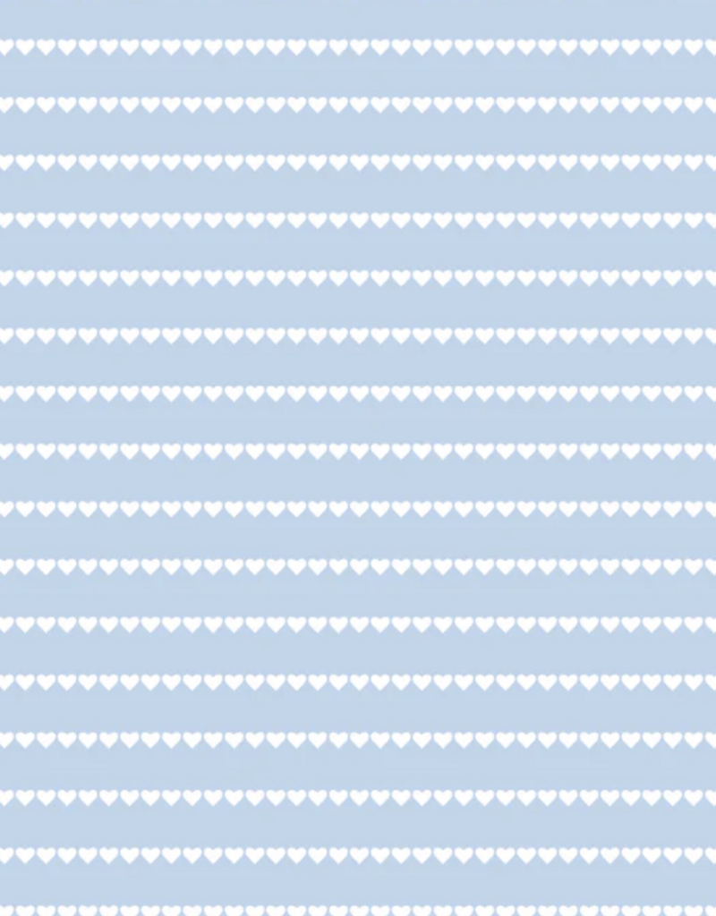 Nella June Puff Sleeve Tennis Dress Blue White Heart Stripe