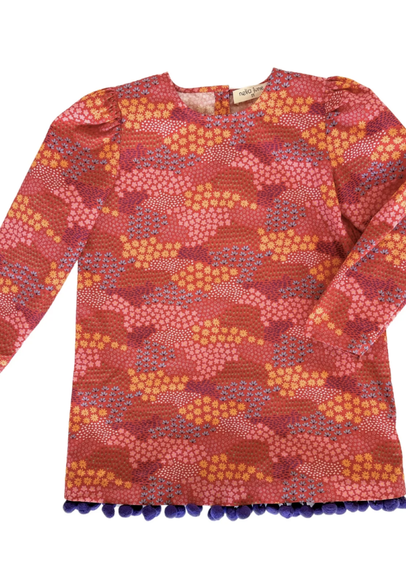 Nella June Convertible Dress Red Floral