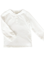 Nella June Boys L/S Henley in White