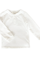 Nella June Boys L/S Henley in White