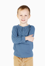 Nella June Boys L/S Henley in Blue
