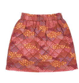 Nella June SALE Quilted Skirt Red Floral