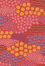 Nella June Quilted Skirt Red Floral