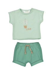 Mayoral Star Appplique Top w/Shorts Mint