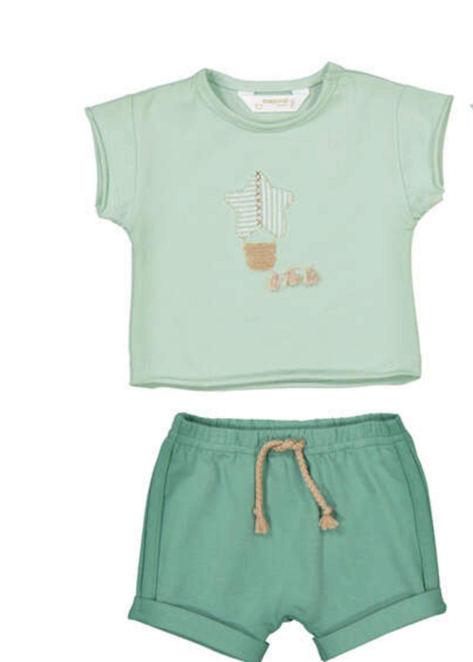 Mayoral Star Appplique Top w/Shorts Mint