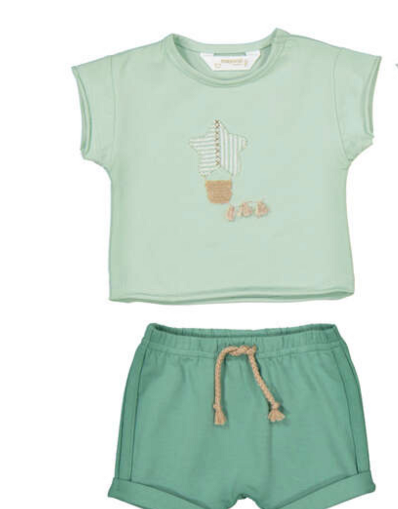 Mayoral Star Appplique Top w/Shorts Mint