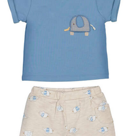 Mayoral Elephant Print Short Set