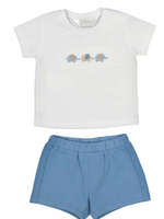 Mayoral SALE. Elephant Applique Tee Short Set