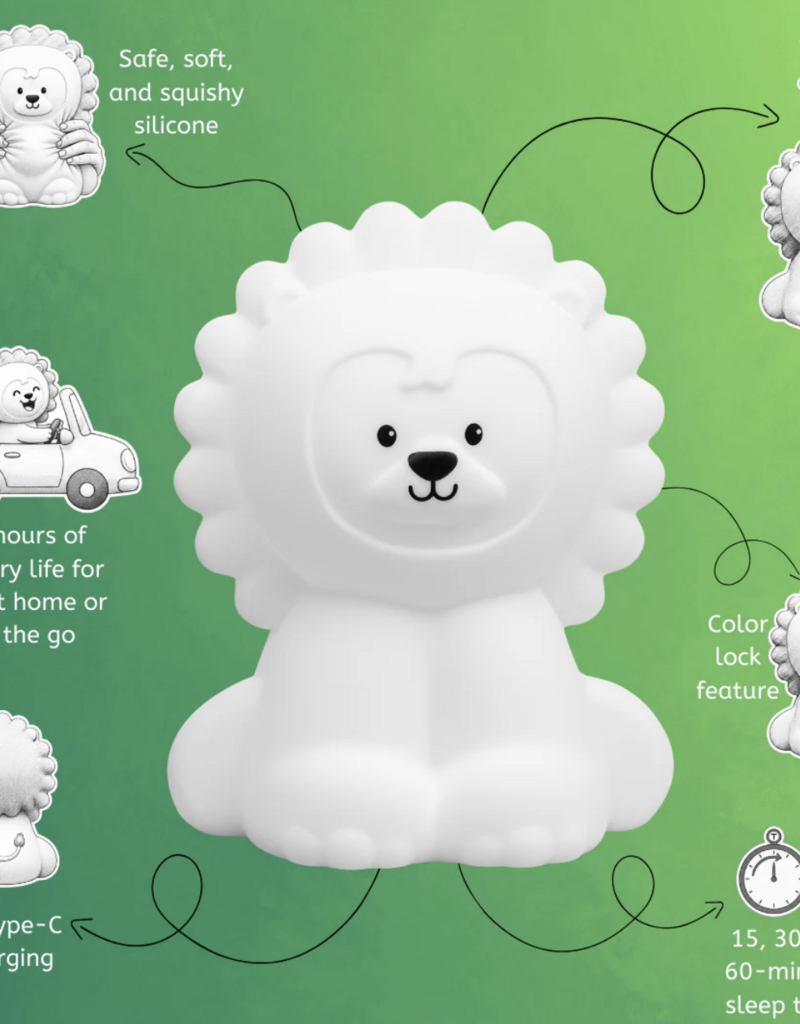 Lumieworld Lumipets LED LION Night Light w/Remote